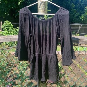 Boho Black Romper